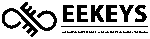 EEKeys Wide Logo Black with Transparent Background for Website Header