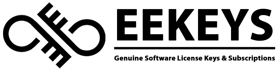 EEKeys Wide Logo Black with Transparent Background for Website Header